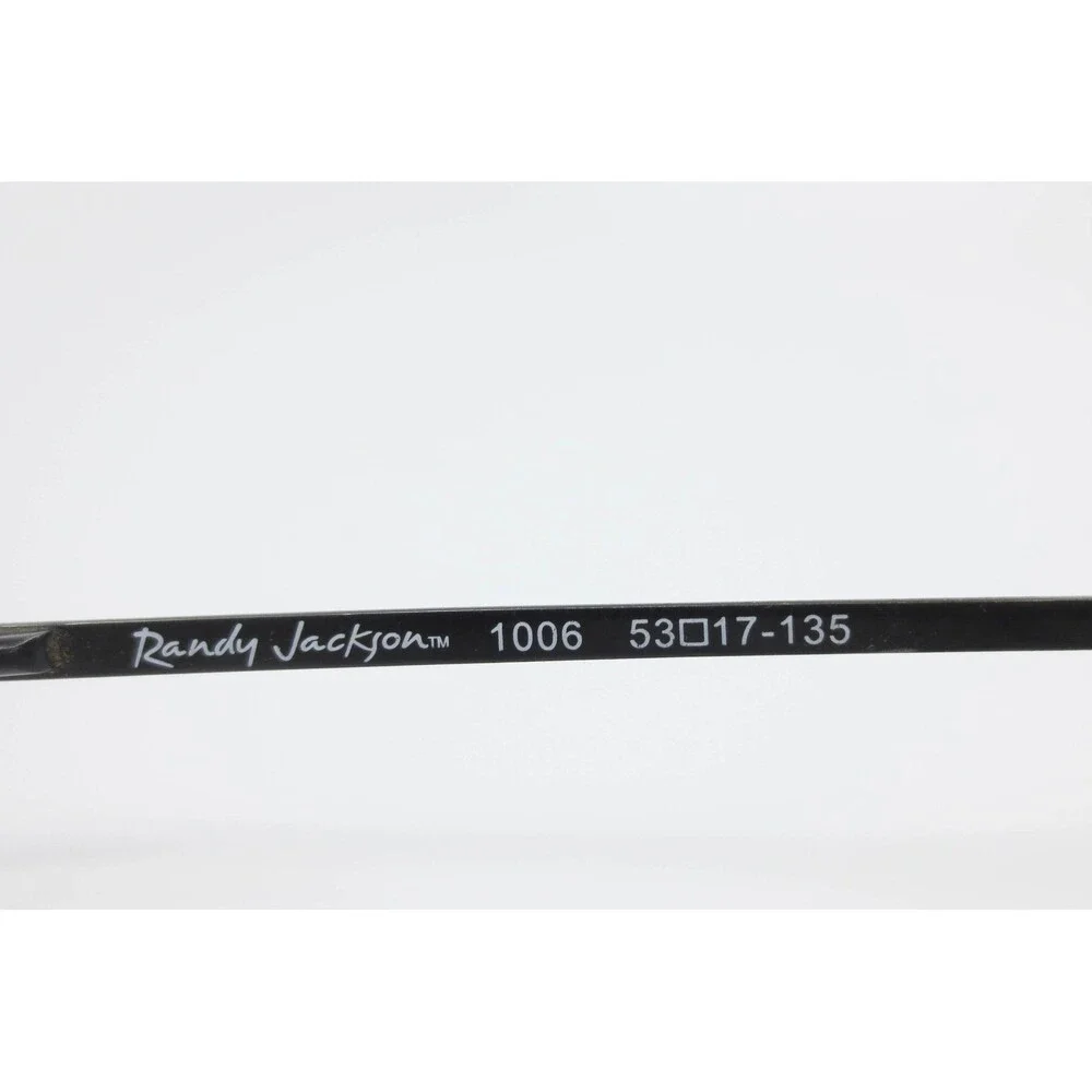 Randy Jackson 1006 Black Semi Rimless Rectangular Eyeglass Frames C.021